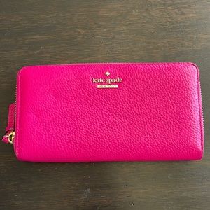 Kate Spade Hot Pink Large Wallet